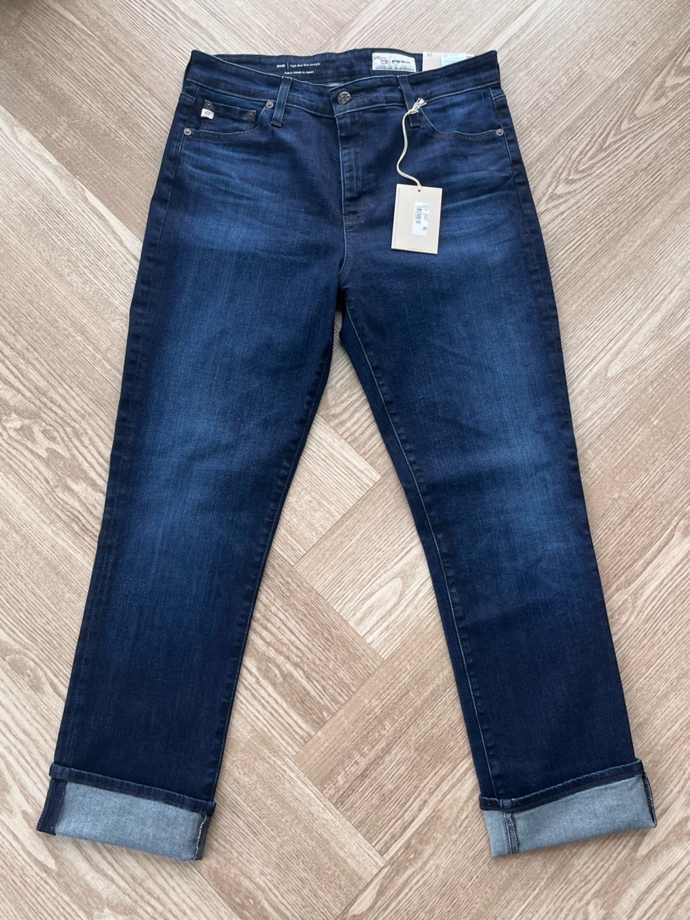 AG-ED Mari High Waisted Agolde Dark Indigo Skinny Jeans 32